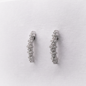 White Gold Diamond Princess Design with 0.48 ct Diamonds