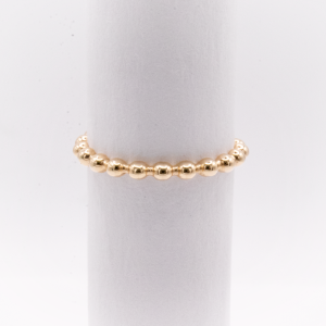 14K Rose Gold Stakable Band Diamond Ring