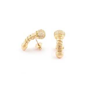 Tourbillon D 18k Diamond (0.64ct GVS) Earrings