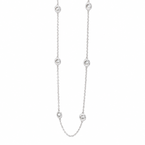 White Gold Diamond By The Yard with 2.03 ct Natural Diamonds