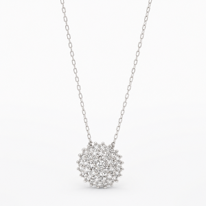 White Gold Pendent with 0.40 ct Natural Round Diamonds