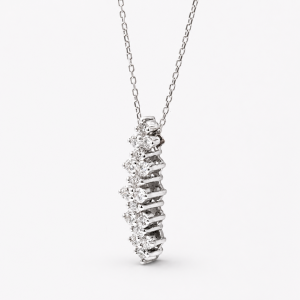 White Gold HIMO Princes Pendent with 0.48 CT Natural Diamonds